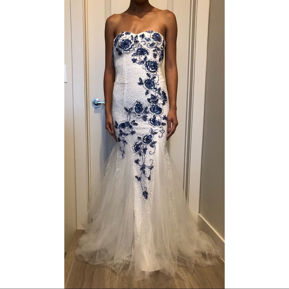 Jovani Long Mermaid Dress | Size 2 - Floral